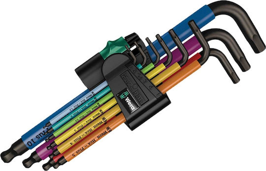 Wera Σετ 9 Κλειδιά Allen σε Σχήμα L SPKL/9 SM N 05073593001 - Image 4