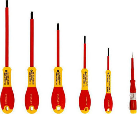 Stanley Σετ 6 Κατσαβίδια Ηλεκτρολόγου VDE 1000V Fatmax 0-65-443 - Image 4