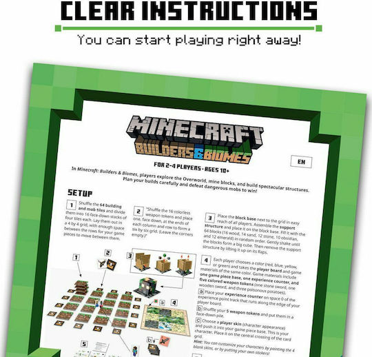 Επιτραπέζιο Παιχνίδι Minecraft Builders & Biomes για 2-4 Παίκτες 10+ Ετών 26132 (EN) Ravensburger - Image 11