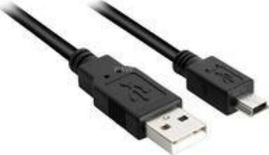 Sharkoon USB 2.0 Cable USB-A male - mini USB-B male Μαύρο 1m - Image 4