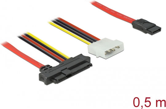 DeLock SAS - 7-Pin SATA III Cable 50cm Κόκκινο (82219) - Image 2