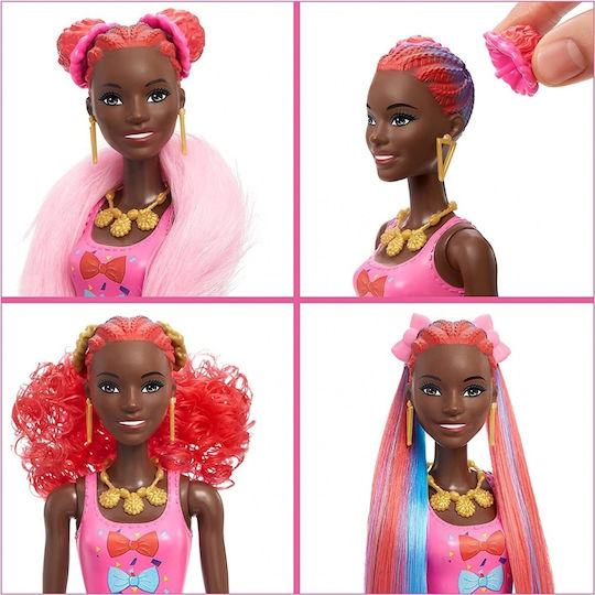 Barbie Hair Swaps Glittery Blue Κούκλα Color Reveal για 3+ Ετών HBG40 - Image 6