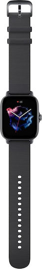 Amazfit GTS 3 Aluminium 43mm Αδιάβροχο Smartwatch με Παλμογράφο (Graphite Black) - Image 6