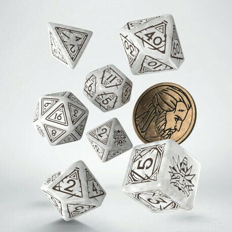 Q Workshop The Witcher Geralt (The White Wolf) Dice 7τμχ - Image 3