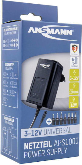 Ansmann APS 1000 Universal Τροφοδοτικό 12W με σετ βυσμάτων - Image 6