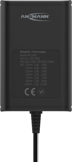 Ansmann APS 1000 Universal Τροφοδοτικό 12W με σετ βυσμάτων - Image 2