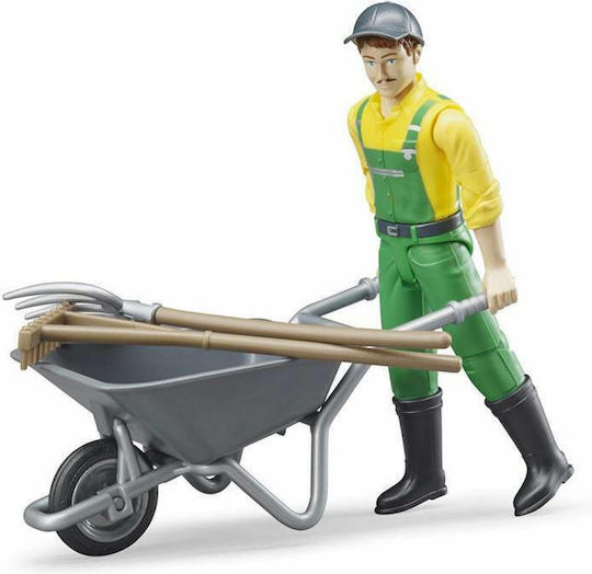 Bruder Farmer Figure Scaled Model Άνδρας Αγρότης Με Εργαλεία για 5+ Ετών 62610 - Image 3