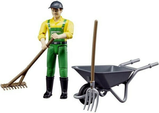Bruder Farmer Figure Scaled Model Άνδρας Αγρότης Με Εργαλεία για 5+ Ετών 62610 - Image 6