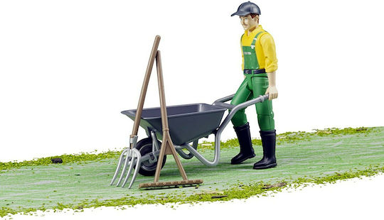 Bruder Farmer Figure Scaled Model Άνδρας Αγρότης Με Εργαλεία για 5+ Ετών 62610 - Image 5