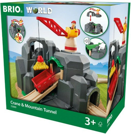 Brio Toys Crane & Mountain Tunnel Πίστα για 3+ Ετών - Image 8