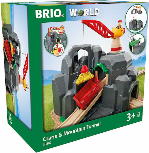 Brio Toys Crane & Mountain Tunnel Πίστα για 3+ Ετών - Image 9