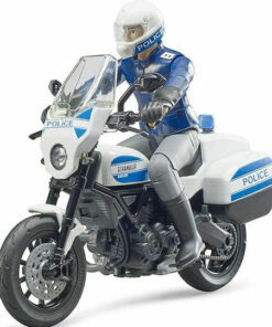 Bruder Scrambler Ducati Police Μοτοσυκλέτα 1:16 Αστυνομικό για 3+ Ετών