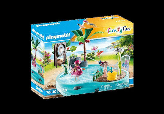 Playmobil Family Fun Small Pool with Water Sprayer για 4-10 ετών 70610 - Image 6