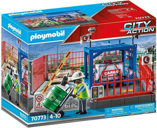 Playmobil City Action Σταθμός Cargo για 4-10 ετών 70773