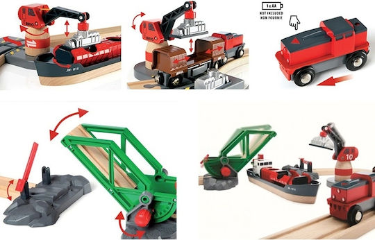 Brio Toys Cargo Harbour Σετ με Τρενάκι για 3+ Ετών 33061 42506516 - Image 11