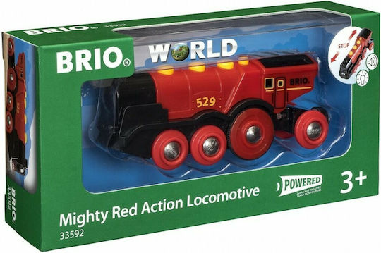 Brio Toys Mighty Red Action Locomotive Τρενάκι με Ήχο και Φως για 3+ Ετών 33592 - Image 6