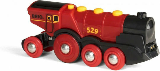 Brio Toys Mighty Red Action Locomotive Τρενάκι με Ήχο και Φως για 3+ Ετών 33592 - Image 4