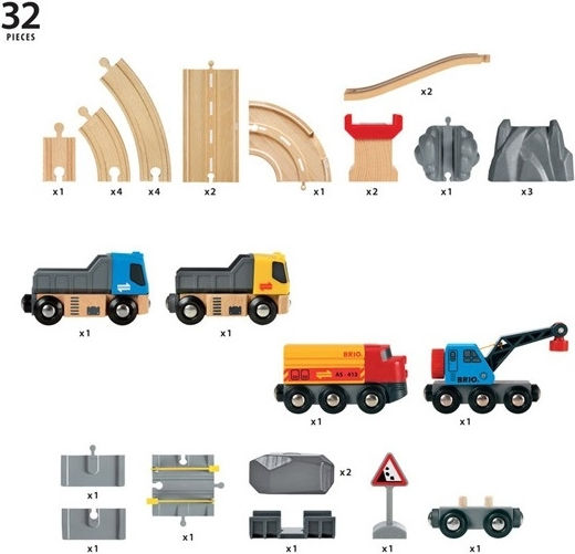 Brio Toys Rail Road Loading Σετ με Τρενάκι για 3+ Ετών 33210 - Image 4