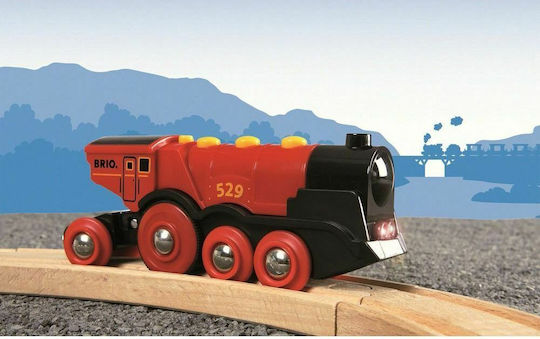 Brio Toys Mighty Red Action Locomotive Τρενάκι με Ήχο και Φως για 3+ Ετών 33592 - Image 8