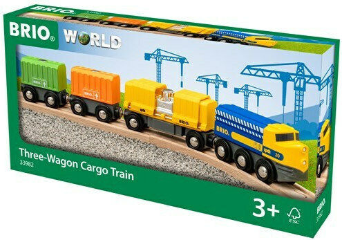Brio Toys Three-Wagon Cargo Τρενάκι για 3+ Ετών 33982 - Image 4