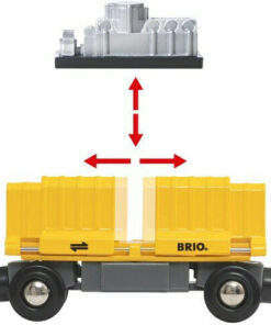 Alternative view of Brio Toys Three-Wagon Cargo Τρενάκι για 3+ Ετών 33982