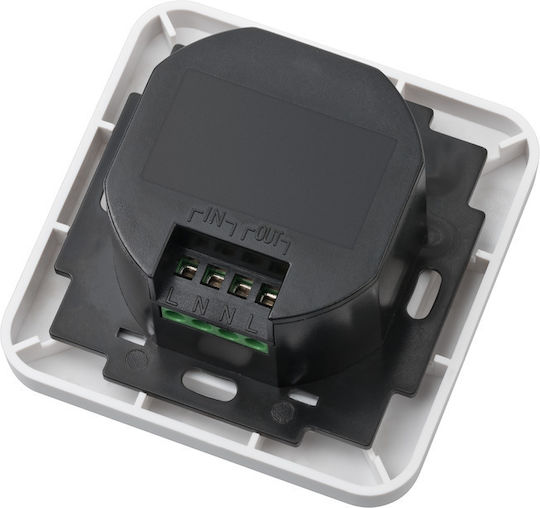 Brennenstuhl BrematicPRO Wall Switch Χωνευτός Διακόπτης Τοίχου Μονός με Πλαίσιο Λευκός 1294700 - Image 3