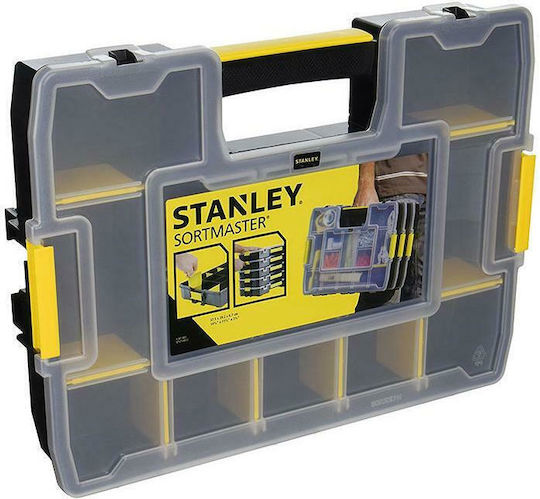 Stanley SortMaster Ταμπακιέρα Εργαλείων 10 Θέσεων με Ρυθμιζόμενα Χωρίσματα Μαύρη 29.5x21.5x6.5εκ. STST1-70720 - Image 4
