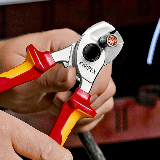 Knipex Κόφτης Καλωδίων Πλάγιος Ηλεκτρολόγου Μήκους 165mm 95 26 165 - Image 7