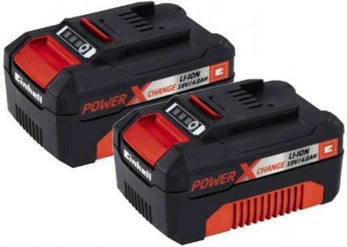 Einhell Σετ 2 Μπαταριών Εργαλείου Λιθίου 18V με Χωρητικότητα 4Ah 4511489 - Image 3