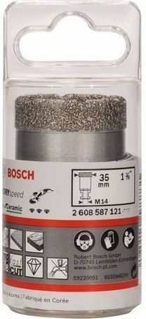 Bosch Ποτηροτρύπανο Διαμαντέ Ξηρής Κοπής με Διάμετρο 35mm για Πλακάκι 2608587121 - Image 2