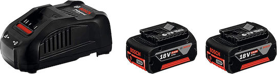 Bosch Σετ 2 Μπαταριών Εργαλείου Λιθίου 18V Χωρητικότητας 5Ah με Φορτιστή GAL 1880 CV - Image 5