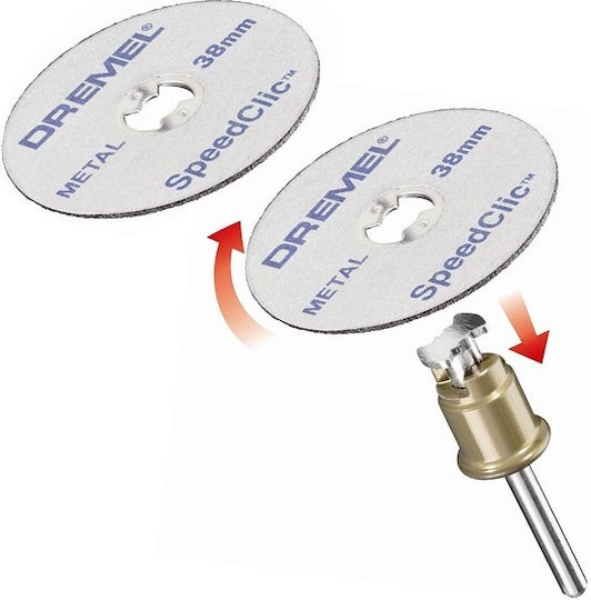 Dremel SC406 38.0mm Speedclic Starter Set Δίσκος Κοπής Μετάλλου 38mm 2τμχ 2615S406JC - Image 8