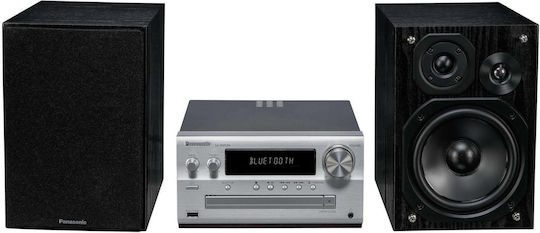 Panasonic Ηχοσύστημα 2.0 SC-PMX94 SC-PMX94EG-S 120W με CD Player και Bluetooth Ασημί - Image 3