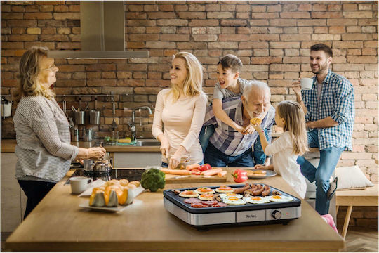 Tefal Plancha Επιτραπέζια Ηλεκτρική Ψησταριά Λείας Πλάκας 2300W με Ρυθμιζόμενο Θερμοστάτη 47x52εκ. S7169182 - Image 8
