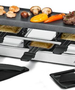 Rommelsbacher Fun For Four RC 800 Επιτραπέζια Ηλεκτρική Ψησταριά Raclette Αλουμινίου Λείας Πλάκας 795W
