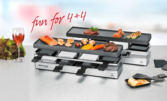Rommelsbacher RC 1600 Επιτραπέζια Ηλεκτρική Ψησταριά Raclette Λείας Πλάκας 795W 41x10εκ. - Image 4
