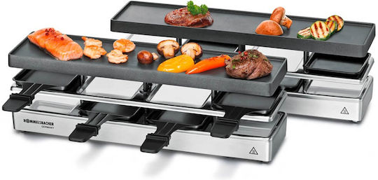 Rommelsbacher RC 1600 Επιτραπέζια Ηλεκτρική Ψησταριά Raclette Λείας Πλάκας 795W 41x10εκ. - Image 2