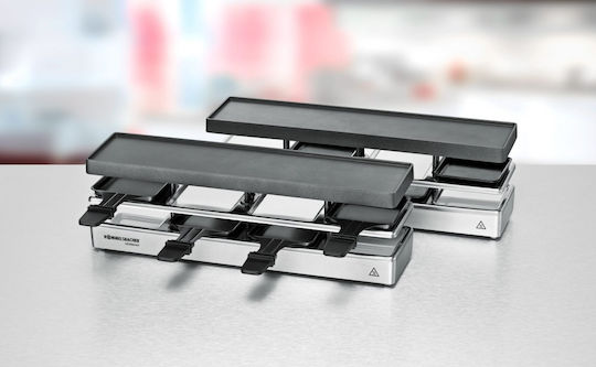 Rommelsbacher RC 1600 Επιτραπέζια Ηλεκτρική Ψησταριά Raclette Λείας Πλάκας 795W 41x10εκ. - Image 3