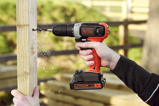 Black & Decker Δραπανοκατσάβιδο Μπαταρίας 18V 1x1.5Ah BCD001C1 - Image 7
