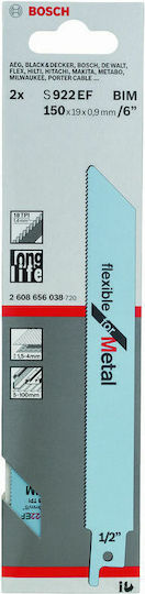 Bosch S922EF Λάμες Flexible for Metal για Μέταλλο 150mm 2τμχ - Image 2