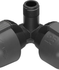 Gardena 02782-20 Γωνία Σωλήνων Ποτίσματος με Αρσενικό Σπείρωμα 13mm Μαύρο