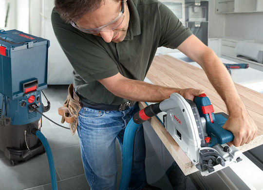 Bosch GKT 55 GCE Professional Δισκοπρίονο 1400W με Ρύθμιση Ταχύτητας και με Σύστημα Αναρρόφησης - Image 6