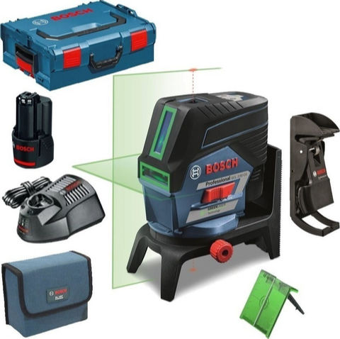 Bosch Αυτορυθμιζόμενο Γραμμικό Αλφάδι Laser Πράσινης Δέσμης 12V με Εύρος Εργασίας 20m - Image 5