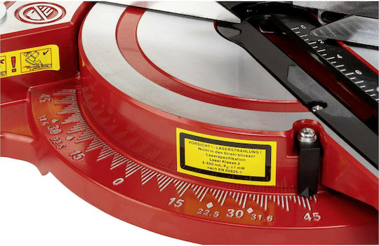 Einhell TC-SM 2131/1 Dual Φαλτσοπρίονο Ρεύματος Συρόμενο με Ισχύ 1500W, Οδηγό Laser, Δίσκο Κοπής Διαμέτρου 210mm & Ταχύτητα Κοπής 4900rpm - Image 4