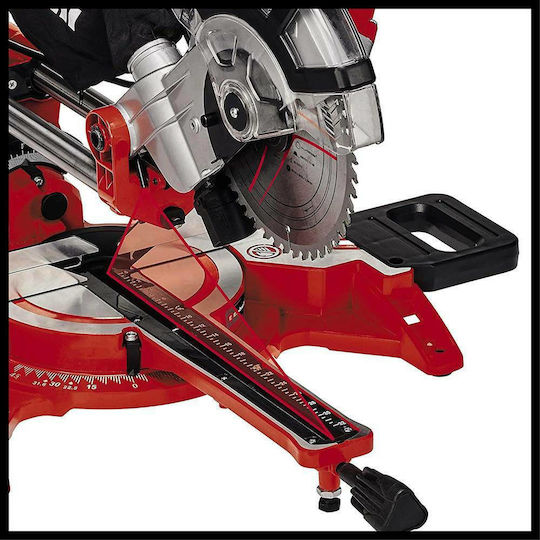 Einhell TC-SM 2131/1 Dual Φαλτσοπρίονο Ρεύματος Συρόμενο με Ισχύ 1500W, Οδηγό Laser, Δίσκο Κοπής Διαμέτρου 210mm & Ταχύτητα Κοπής 4900rpm - Image 6