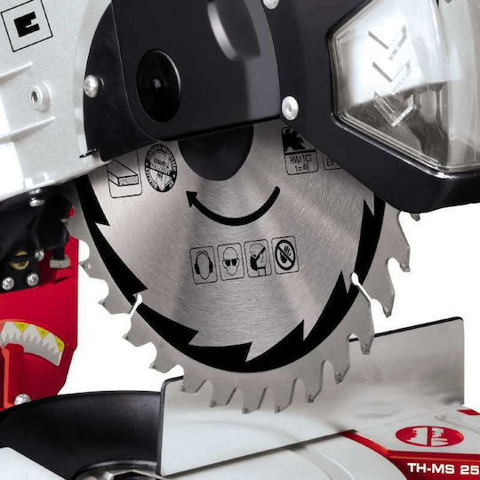 Einhell TH-MS 2513L Φαλτσοπρίονο Ρεύματος με Ισχύ 1600W, Οδηγό Laser, Δίσκο Κοπής Διαμέτρου 250mm & Ταχύτητα Κοπής 4000rpm - Image 3