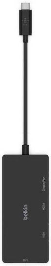 Belkin Μετατροπέας USB-C male σε DVI-I / DisplayPort / HDMI / VGA female 1τμχ AVC003btBK - Image 6