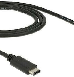 Alternative view of DeLock USB 2.0 Cable USB-C male - micro USB-A male Μαύρο 1m (83602)