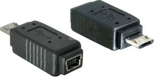 DeLock Μετατροπέας micro USB male σε mini USB female 1τμχ 65063 - Image 2