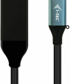 i-tec Braided USB 3.0 Cable USB-C male - DisplayPort 50W Μαύρο 2m (C31CBLDP60HZ2M)